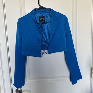 Blue Zara Crop Top